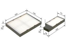 Filtre, air de l'habitacle BOSCH 1987432276
