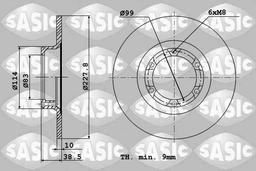 Disque de frein SASIC 4004240J