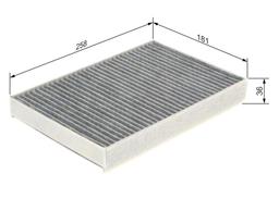 Filtre, air de l'habitacle BOSCH 1987435573