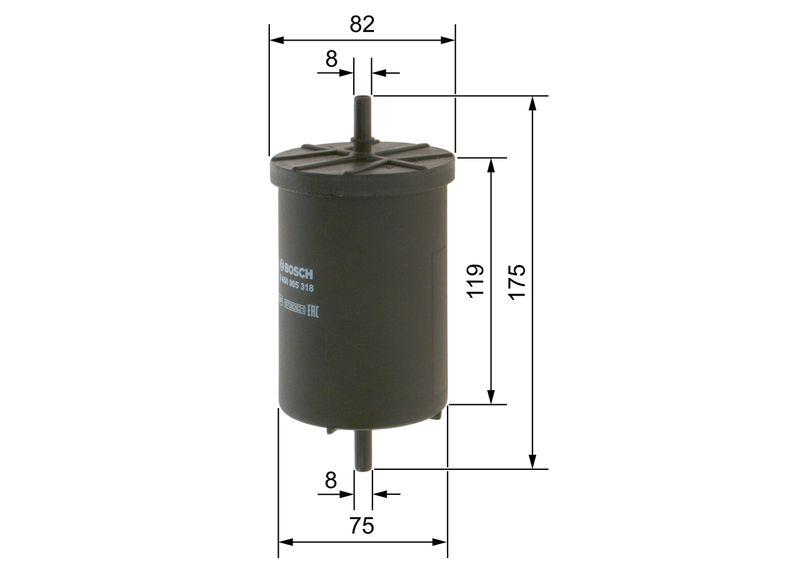 Filtre à carburant BOSCH 0450905318