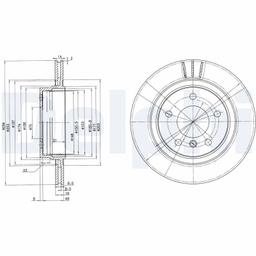 Disque de frein DELPHI BG3530C