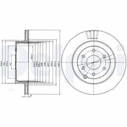 Disque de frein DELPHI BG4174