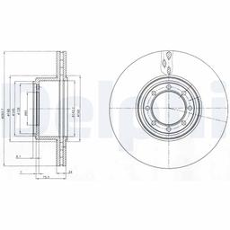 Disque de frein DELPHI BG4102