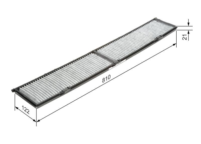 Filtre, air de l'habitacle BOSCH 1987432424