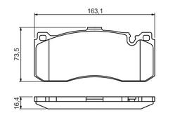 Kit de plaquettes de frein, frein à disque BOSCH 0 986 494 428