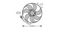 Ventilateur, refroidissement du moteur AVA QUALITY COOLING VN7521