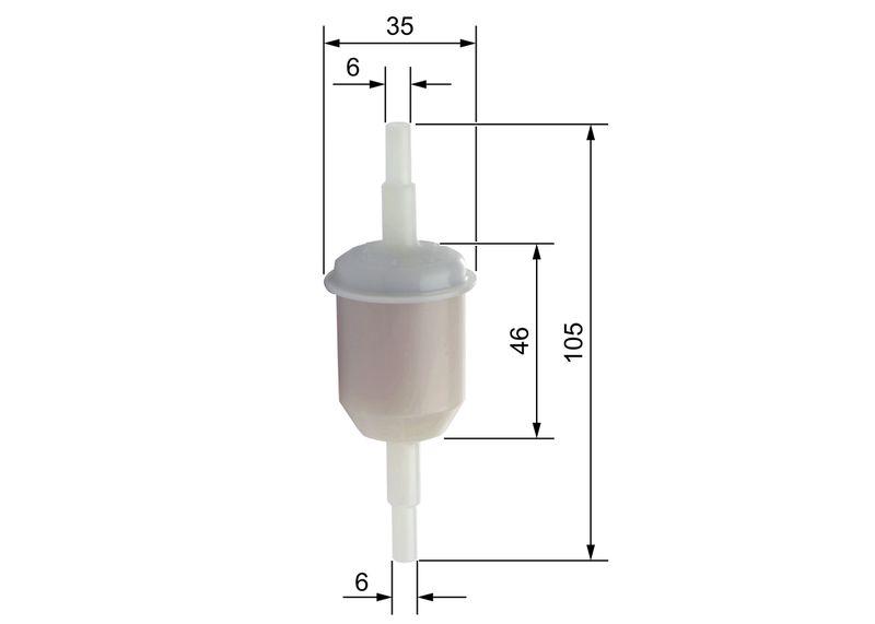 Filtre à carburant BOSCH 0 450 904 058