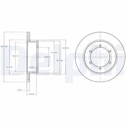 Disque de frein DELPHI BG4218