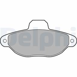 Kit de plaquettes de frein, frein à disque DELPHI LP2704