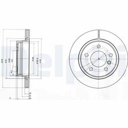 Disque de frein DELPHI BG3041C