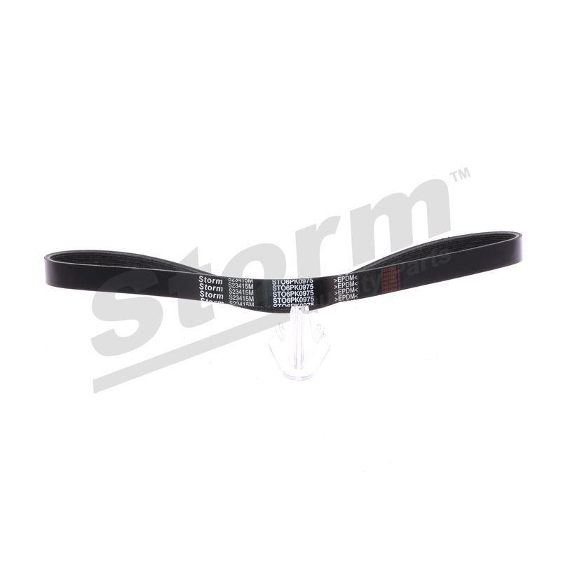 Courroie trapézoïdale à nervures STORM QUALITY PARTS STO6PK0975