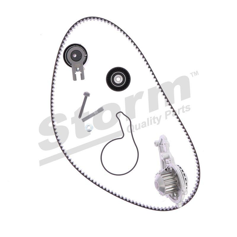 Pompe à eau + kit de courroie crantée STORM QUALITY PARTS 904487KP