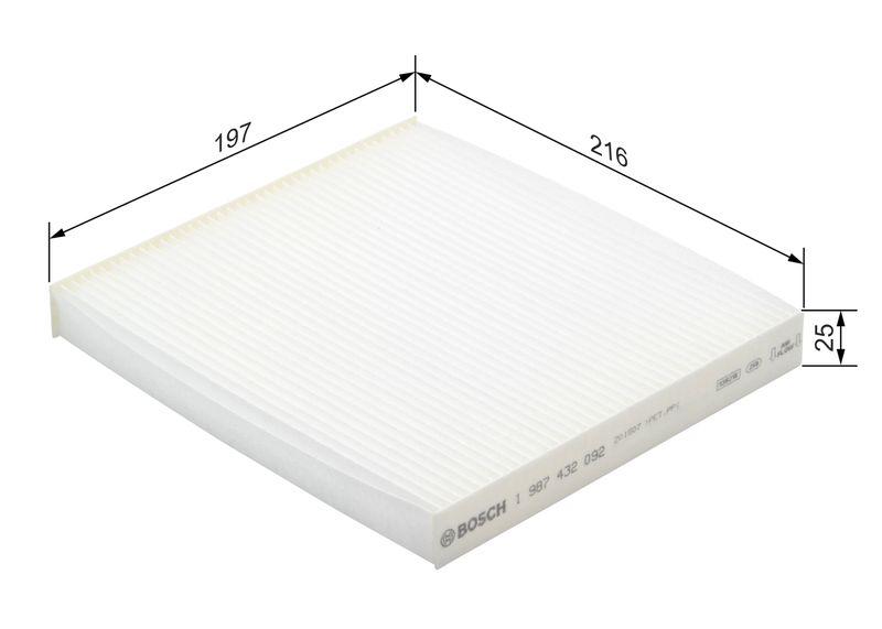 Filtre, air de l'habitacle BOSCH 1 987 432 092