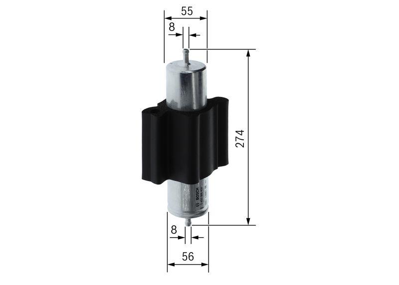 Filtre à carburant BOSCH 0 450 906 450