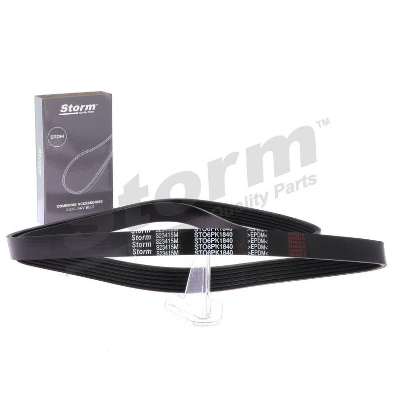 Courroie trapézoïdale à nervures STORM QUALITY PARTS STO6PK1840