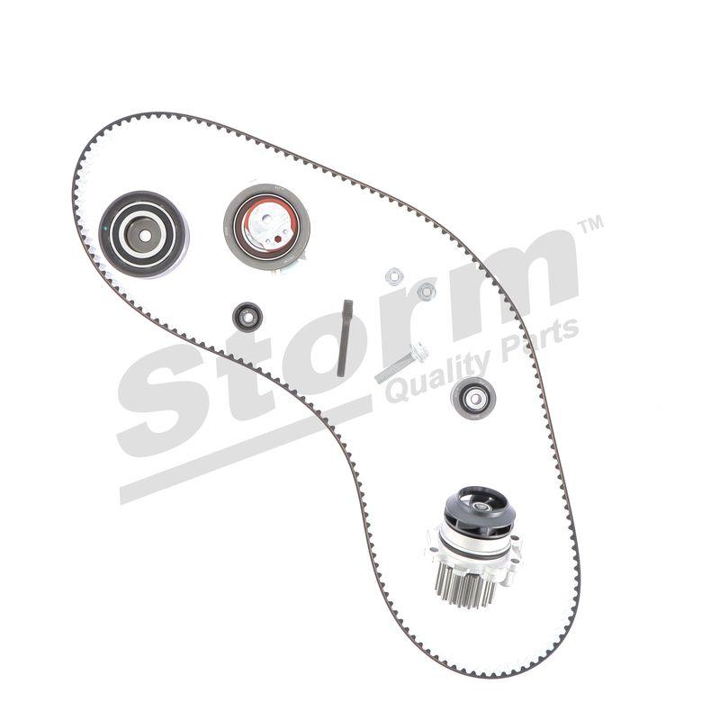 Pompe à eau + kit de courroie crantée STORM QUALITY PARTS 5550791KP
