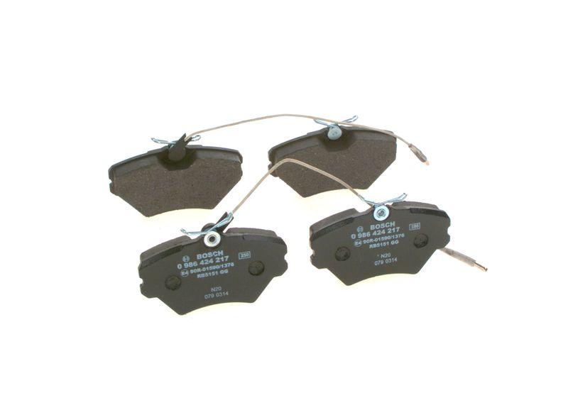 Kit de plaquettes de frein, frein à disque BOSCH 0 986 424 217