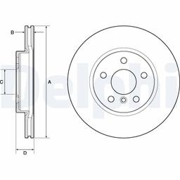 Disque de frein DELPHI BG4777C