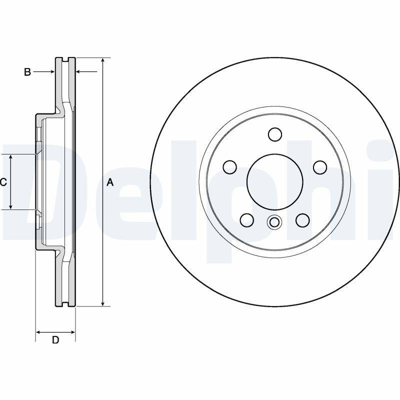 Disque de frein DELPHI BG4777C