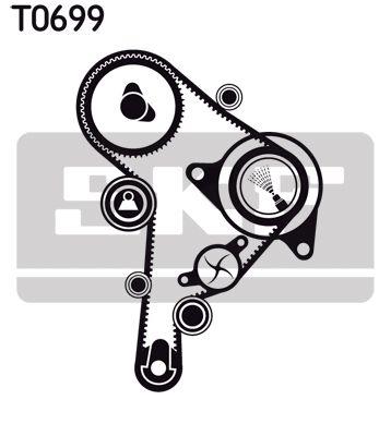 Kit de courroie crantée SKF VKMA 01263