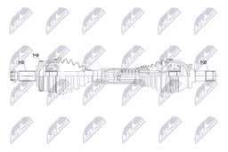 Arbre de transmission NTY NPW-LR-056