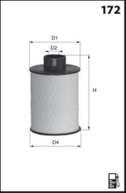 Filtre à carburant MECAFILTER ELG5322Z