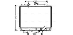 Radiateur, refroidissement du moteur AVA QUALITY COOLING MT2156