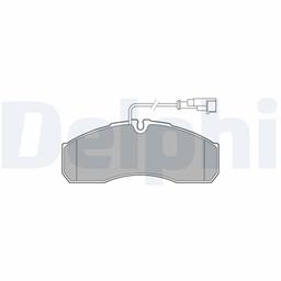Kit de plaquettes de frein, frein à disque DELPHI LP3574