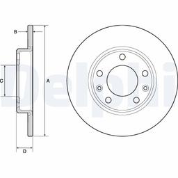 Disque de frein DELPHI BG4670C