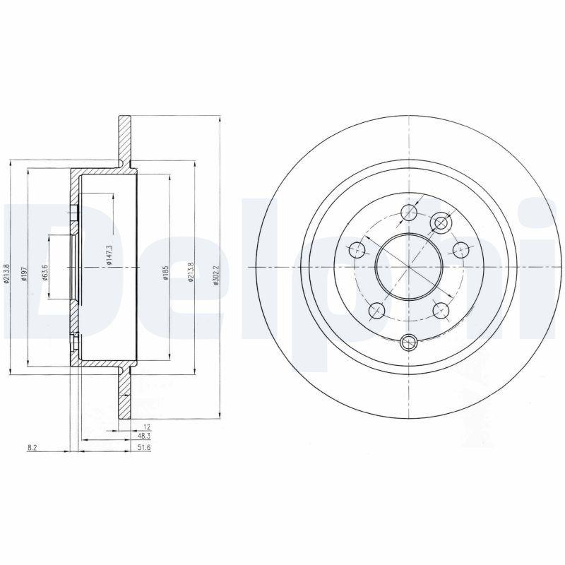 Disque de frein DELPHI BG4124C