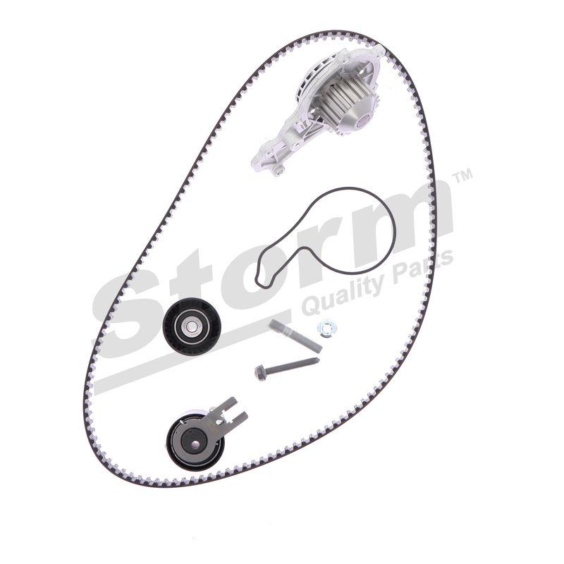 Pompe à eau + kit de courroie crantée STORM QUALITY PARTS 904487KP