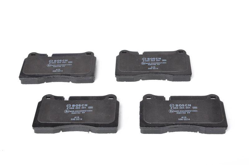 Kit de plaquettes de frein, frein à disque BOSCH 0 986 494 351