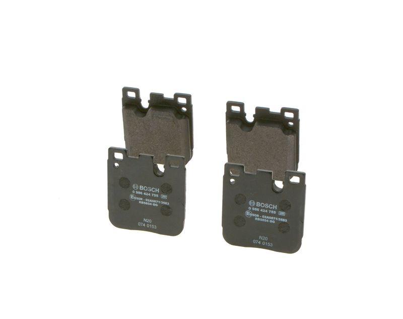 Kit de plaquettes de frein, frein à disque BOSCH 0 986 424 755