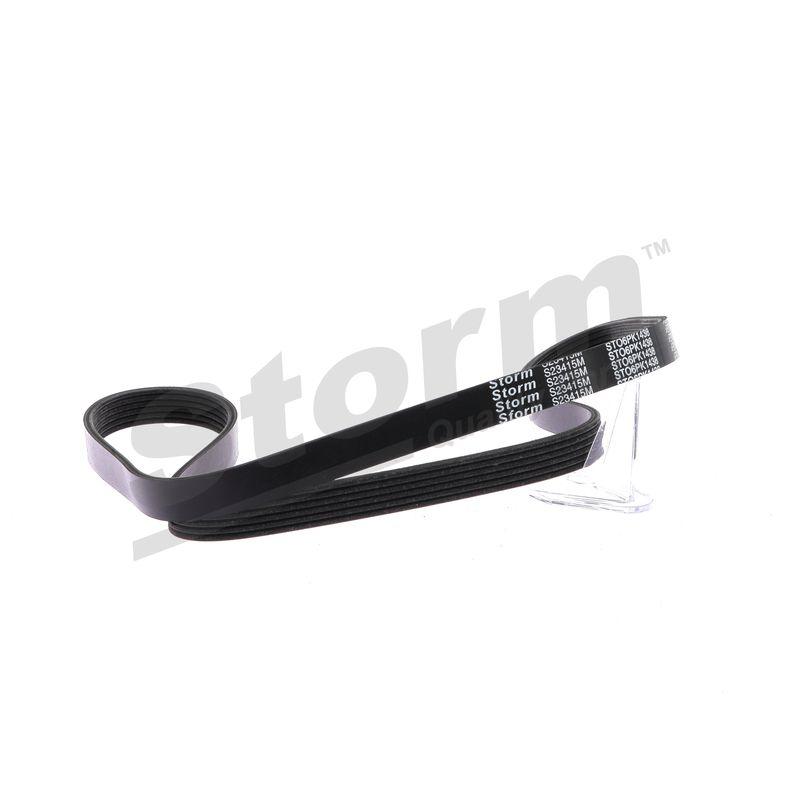 Courroie trapézoïdale à nervures STORM QUALITY PARTS STO6PK1438