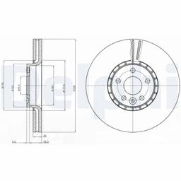 Disque de frein DELPHI BG9085