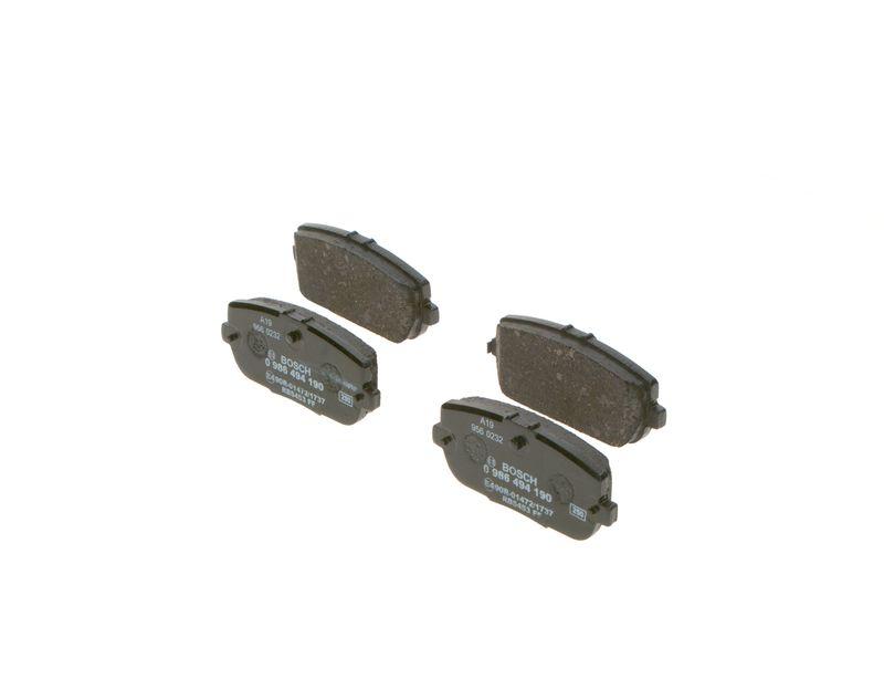 Kit de plaquettes de frein, frein à disque BOSCH 0 986 494 190