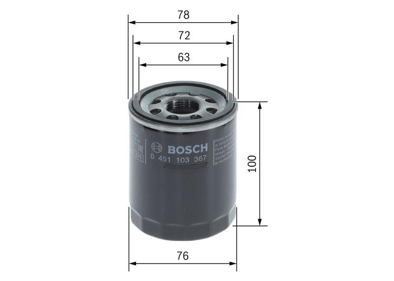 Filtre à huile BOSCH 0451103367