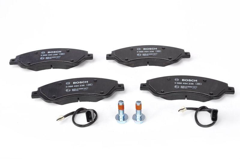 Kit de plaquettes de frein, frein à disque BOSCH 0 986 494 236