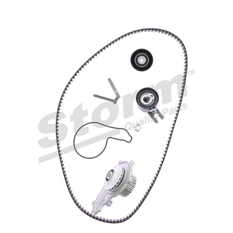 Pompe à eau + kit de courroie crantée STORM QUALITY PARTS 5550571KP