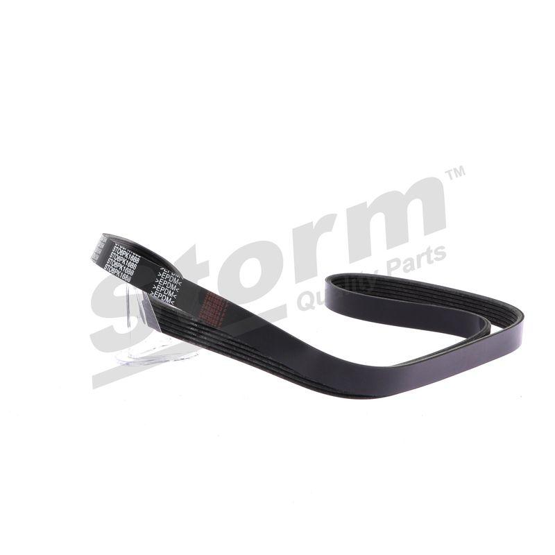 Courroie trapézoïdale à nervures STORM QUALITY PARTS STO6PK1688