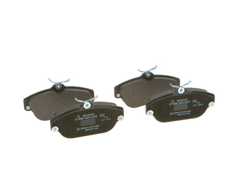 Kit de plaquettes de frein, frein à disque BOSCH 0 986 424 016