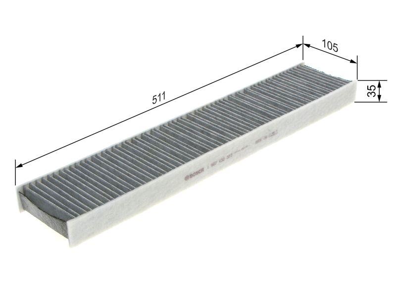 Filtre, air de l'habitacle BOSCH 1987432373