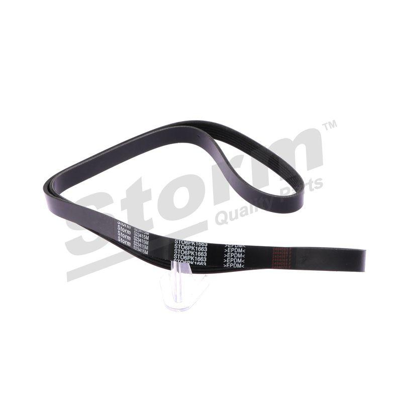 Courroie trapézoïdale à nervures STORM QUALITY PARTS STO6PK1663