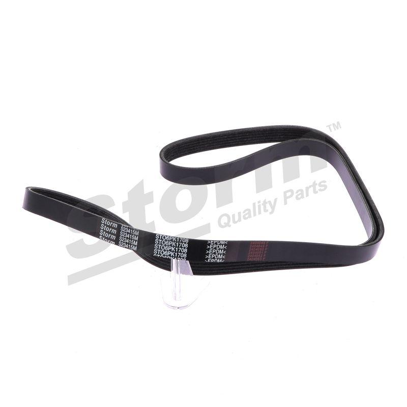 Courroie trapézoïdale à nervures STORM QUALITY PARTS STO6PK1708