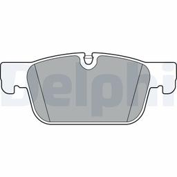 Kit de plaquettes de frein, frein à disque DELPHI LP3300