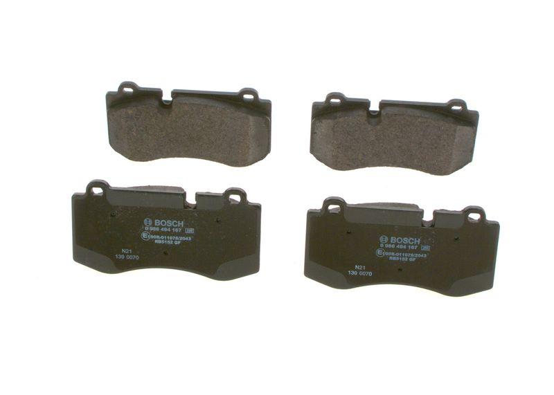 Kit de plaquettes de frein, frein à disque BOSCH 0 986 494 167