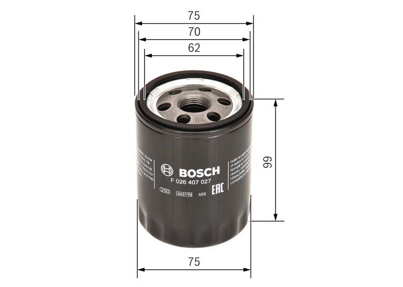 Filtre à huile BOSCH F026407027