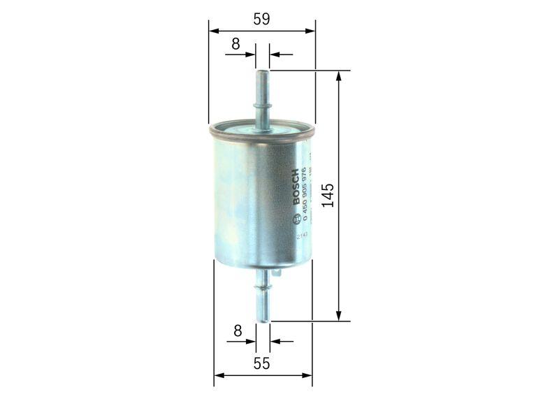 Filtre à carburant BOSCH 0 450 905 976