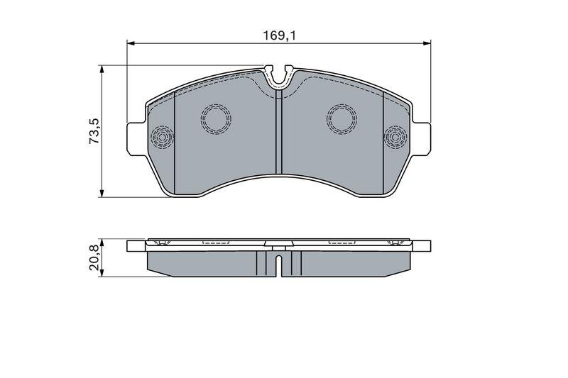 Kit de plaquettes de frein, frein à disque BOSCH 0 986 494 194