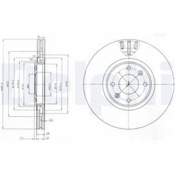 Disque de frein DELPHI BG4002
